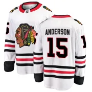 Fanatics Branded Joey Anderson Chicago Blackhawks Youth Breakaway Away Jersey - White