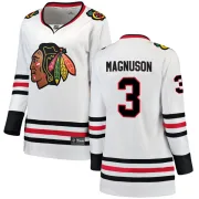 Fanatics Branded Keith Magnuson Chicago Blackhawks Women's Breakaway Away Jersey - White