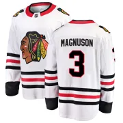 Fanatics Branded Keith Magnuson Chicago Blackhawks Youth Breakaway Away Jersey - White