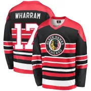 Fanatics Branded Kenny Wharram Chicago Blackhawks Men's Premier Breakaway Heritage Jersey - Red/Black