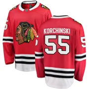 Fanatics Branded Kevin Korchinski Chicago Blackhawks Men's Breakaway Home Jersey - Red