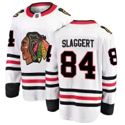 Fanatics Branded Landon Slaggert Chicago Blackhawks Men's Breakaway Away Jersey - White