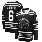 Fanatics Branded Lou Angotti Chicago Blackhawks Men's Breakaway 2019 Winter Classic Jersey - Black
