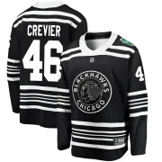 Fanatics Branded Louis Crevier Chicago Blackhawks Men's Breakaway 2019 Winter Classic Jersey - Black