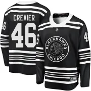 Fanatics Branded Louis Crevier Chicago Blackhawks Youth Premier Breakaway Alternate 2019/20 Jersey - Black