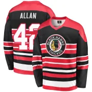 Fanatics Branded Nolan Allan Chicago Blackhawks Youth Premier Breakaway Heritage Jersey - Red/Black