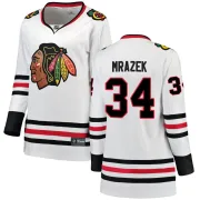 Fanatics Branded Petr Mrazek Chicago Blackhawks Women's Breakaway Away Jersey - White