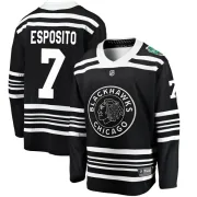 Fanatics Branded Phil Esposito Chicago Blackhawks Men's Breakaway 2019 Winter Classic Jersey - Black