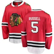 Fanatics Branded Phil Russell Chicago Blackhawks Men's Breakaway Home Jersey - Red