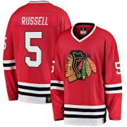 Fanatics Branded Phil Russell Chicago Blackhawks Youth Premier Breakaway Heritage Jersey - Red