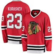 Fanatics Branded Philipp Kurashev Chicago Blackhawks Men's Premier Breakaway Heritage Jersey - Red