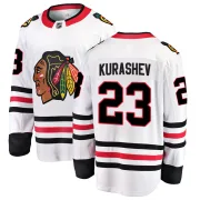 Fanatics Branded Philipp Kurashev Chicago Blackhawks Youth Breakaway Away Jersey - White