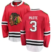 Fanatics Branded Pierre Pilote Chicago Blackhawks Men's Breakaway Home Jersey - Red