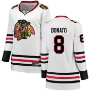 Fanatics Branded Ryan Donato Chicago Blackhawks Women's Breakaway Away Jersey - White