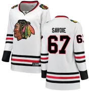 Fanatics Branded Samuel Savoie Chicago Blackhawks Women's Breakaway Away Jersey - White