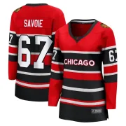 Fanatics Branded Samuel Savoie Chicago Blackhawks Women's Breakaway Special Edition 2.0 Jersey - Red