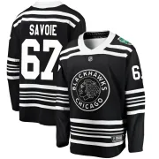 Fanatics Branded Samuel Savoie Chicago Blackhawks Youth Breakaway 2019 Winter Classic Jersey - Black
