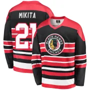 Fanatics Branded Stan Mikita Chicago Blackhawks Men's Premier Breakaway Heritage Jersey - Red/Black