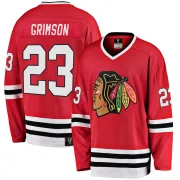 Fanatics Branded Stu Grimson Chicago Blackhawks Men's Premier Breakaway Heritage Jersey - Red