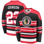 Fanatics Branded Stu Grimson Chicago Blackhawks Men's Premier Breakaway Heritage Jersey - Red/Black