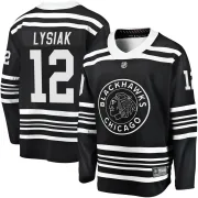 Fanatics Branded Tom Lysiak Chicago Blackhawks Men's Premier Breakaway Alternate 2019/20 Jersey - Black