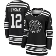 Fanatics Branded Tom Lysiak Chicago Blackhawks Women's Premier Breakaway Alternate 2019/20 Jersey - Black